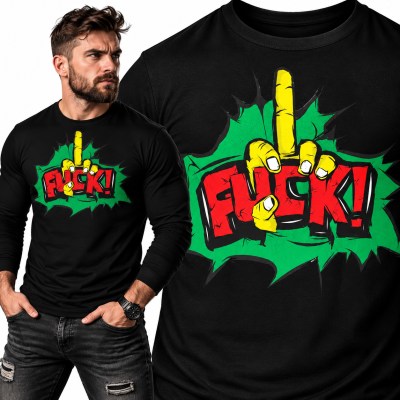 LONGSLEEVE ŚMIESZNY FUCK